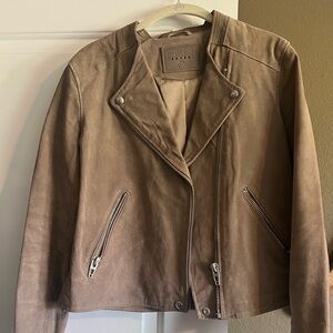 BLANKNYC No Limit Suede Moto Jacket